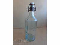 An old bottle of oil bottle, glass, caramel, jar