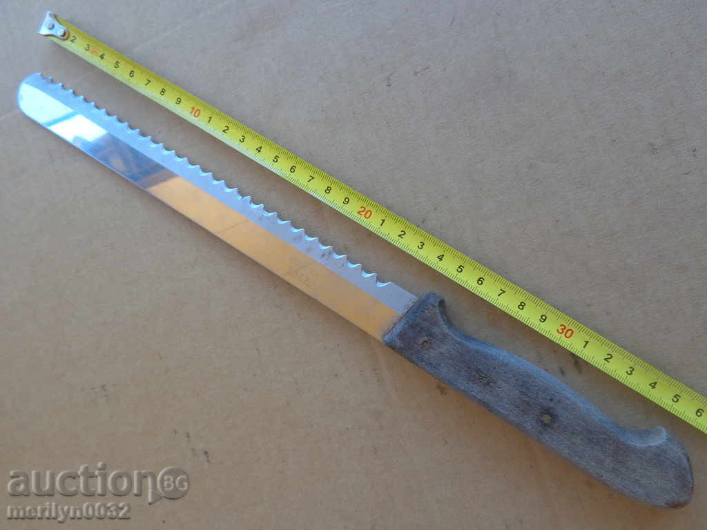 Auction Old knife with saw blade Auction Old knife with saw blade