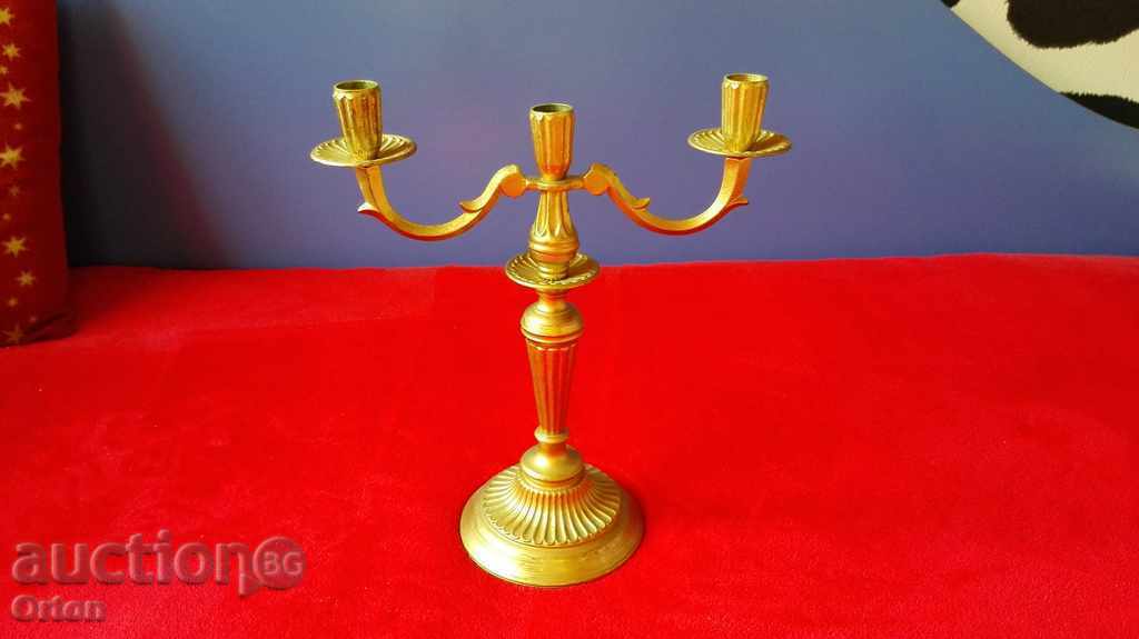 Auction Old bronze candlestick Auction Old bronze candlestick