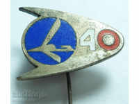 11959 Poland airplane mark 40g. Polish airlines LOT email