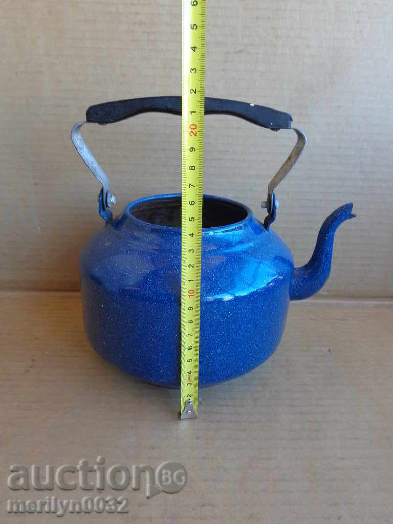Old enamelized kettle, coffee maker, kettle