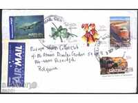Patuval φάκελο με γραμματόσημα Λουλούδια του 2007 το σιδηροδρομικό Τηλεόραση Αυστραλία
