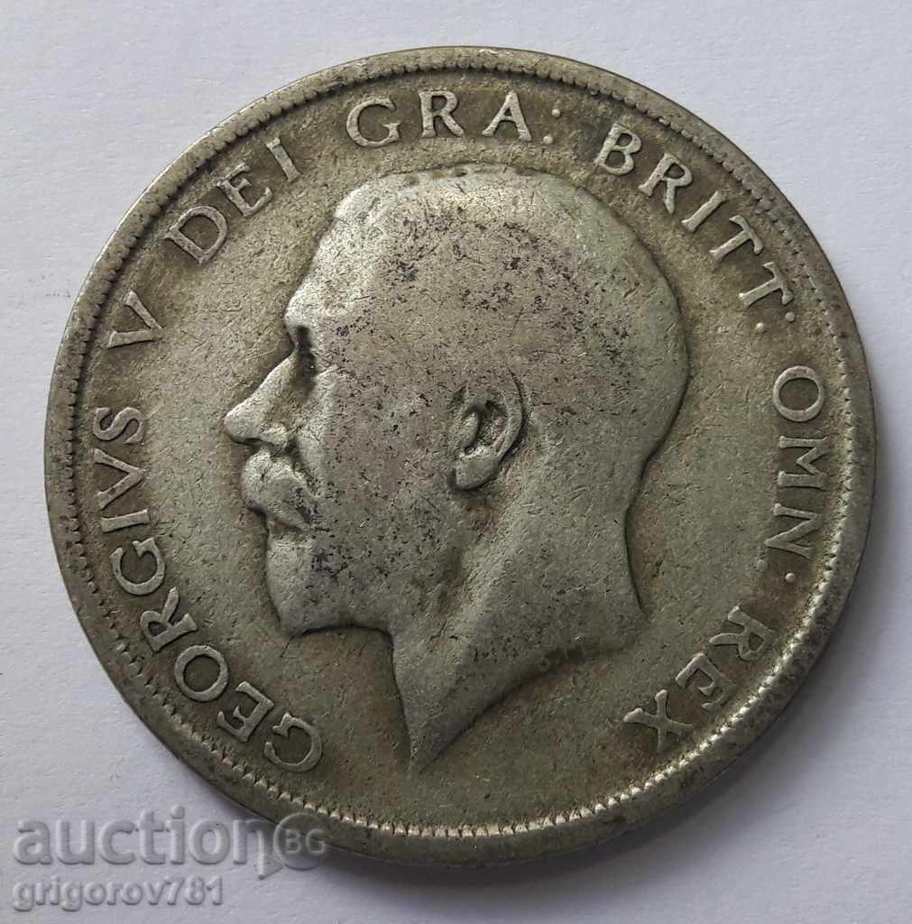 1/2 Coroană Argint 1920 - Marea Britanie - Monedă de argint 6