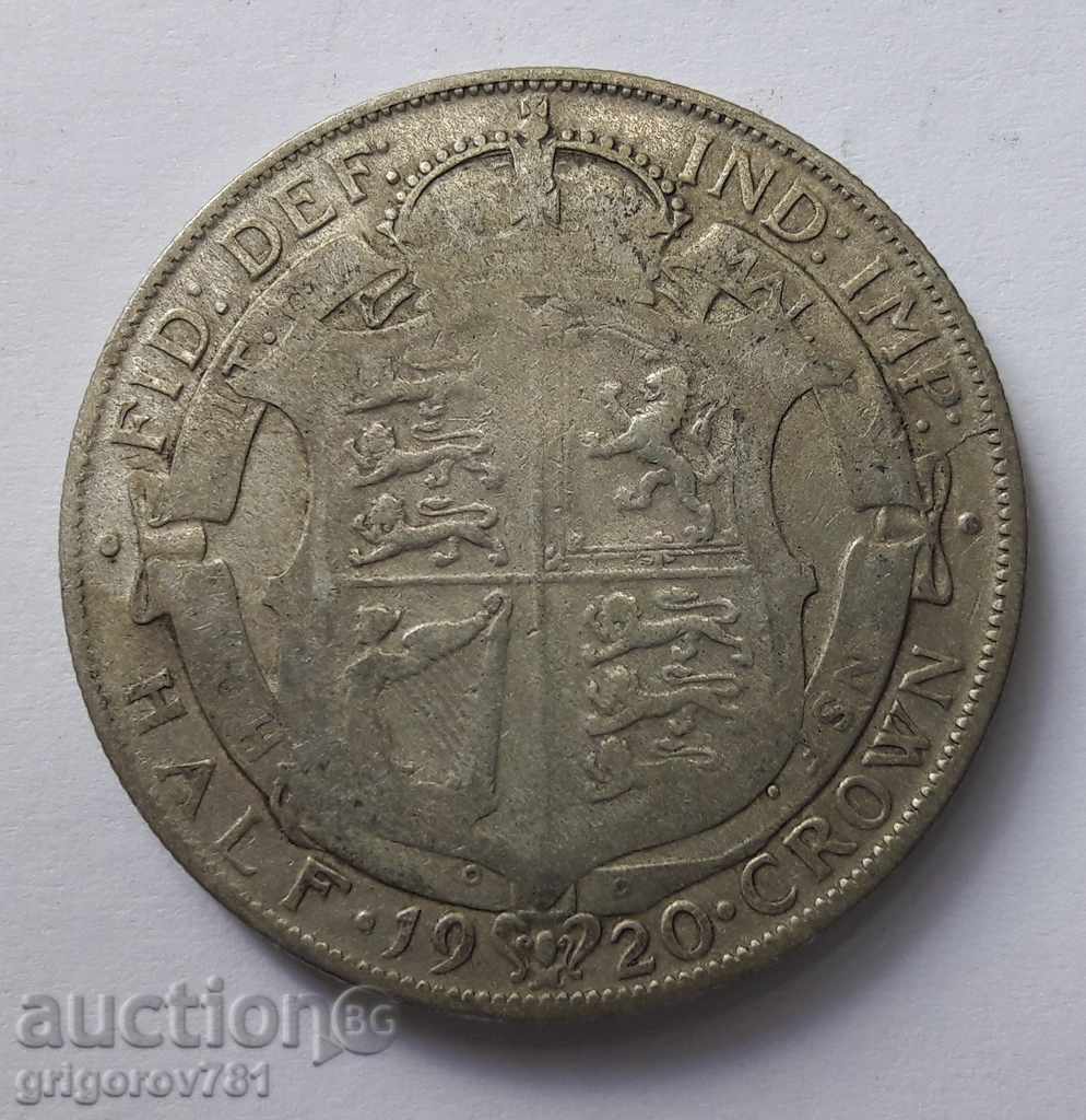 1/2 Coroana Argint 1920 - Marea Britanie - Moneda de argint 7 cu preț € 10.23 | 20.01 BGN