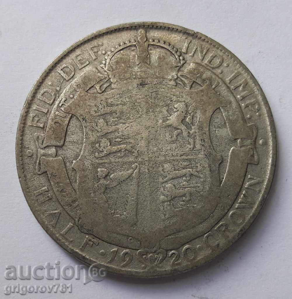 1/2 Coroană Argint 1920 - Marea Britanie - Monedă de argint 8 cu preț € 10.23 | 20.01 BGN