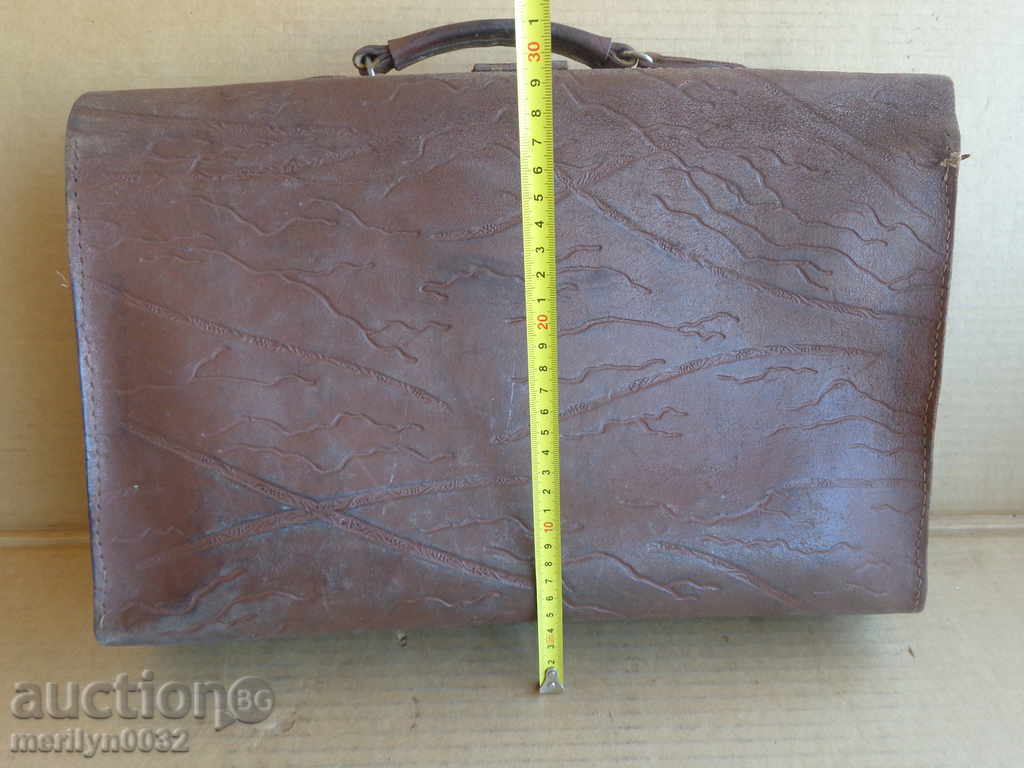 Παλιά δερμάτινη τσάντα, πορτοφόλι, βαλίτσα αρχές του 20ου αιώνα - 6 Παλιά δερμάτινη τσάντα, πορτοφόλι, βαλίτσα αρχές του 20ου αιώνα - 6