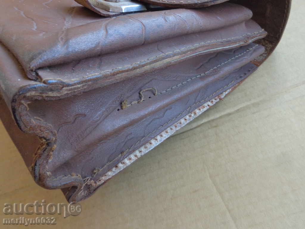 Παλιά δερμάτινη τσάντα, πορτοφόλι, βαλίτσα αρχές του 20ου αιώνα - 7 Παλιά δερμάτινη τσάντα, πορτοφόλι, βαλίτσα αρχές του 20ου αιώνα - 7
