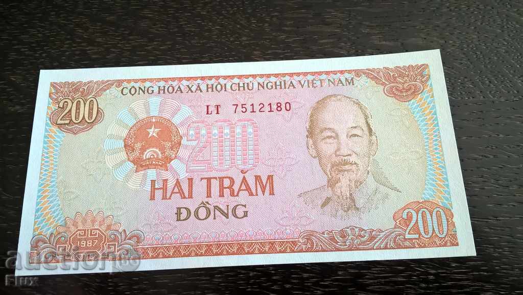 Banknote - Vietnam - 200 dollars UNC | 1987