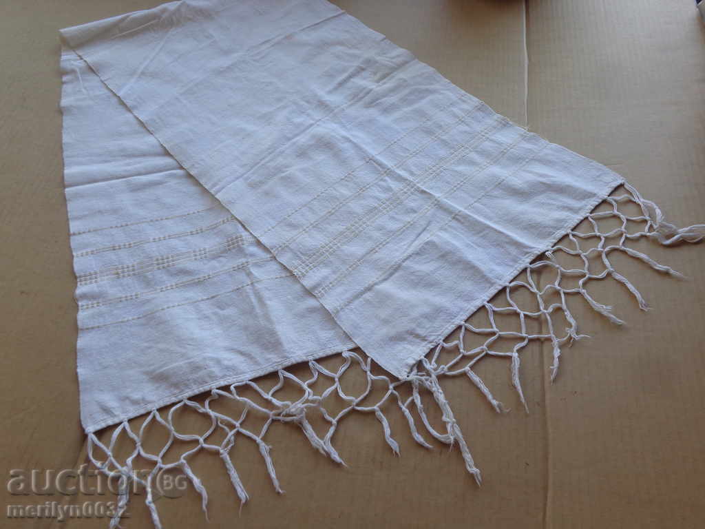 Old woolen cloth with lace, knitting, embroidery with embroidery