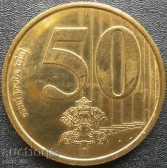50 euro cenți - sonda Vaticanului 2004