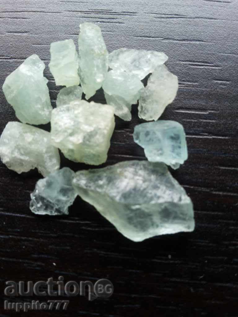 natural beryl aquamarine lot 12 pieces with price 43.00 BGN | € 21.99 natural beryl aquamarine lot 12 pieces with price 43.00 BGN | € 21.99