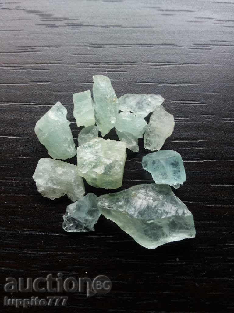 natural beryl aquamarine lot 12 pieces