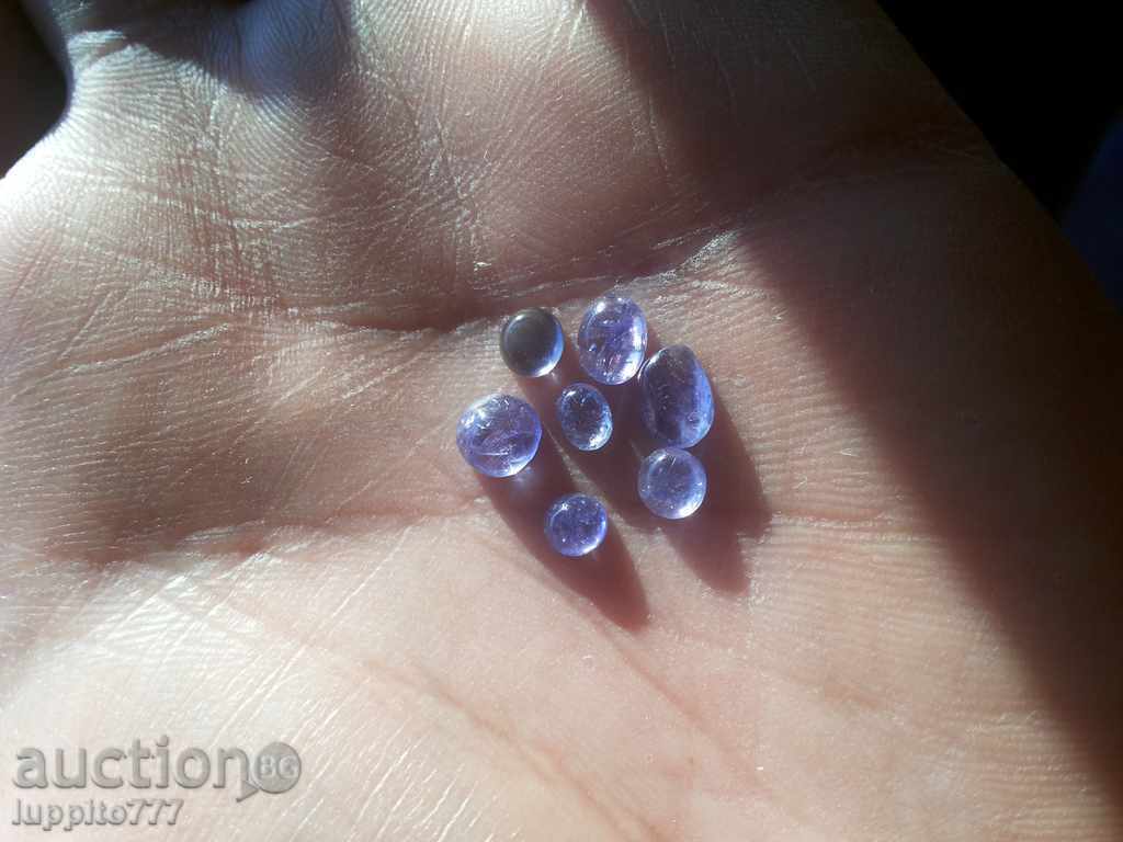 Аукцион танзанит лот кабошон 7 броя