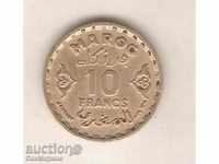+Мароко  10  франка  АН 1371 г.