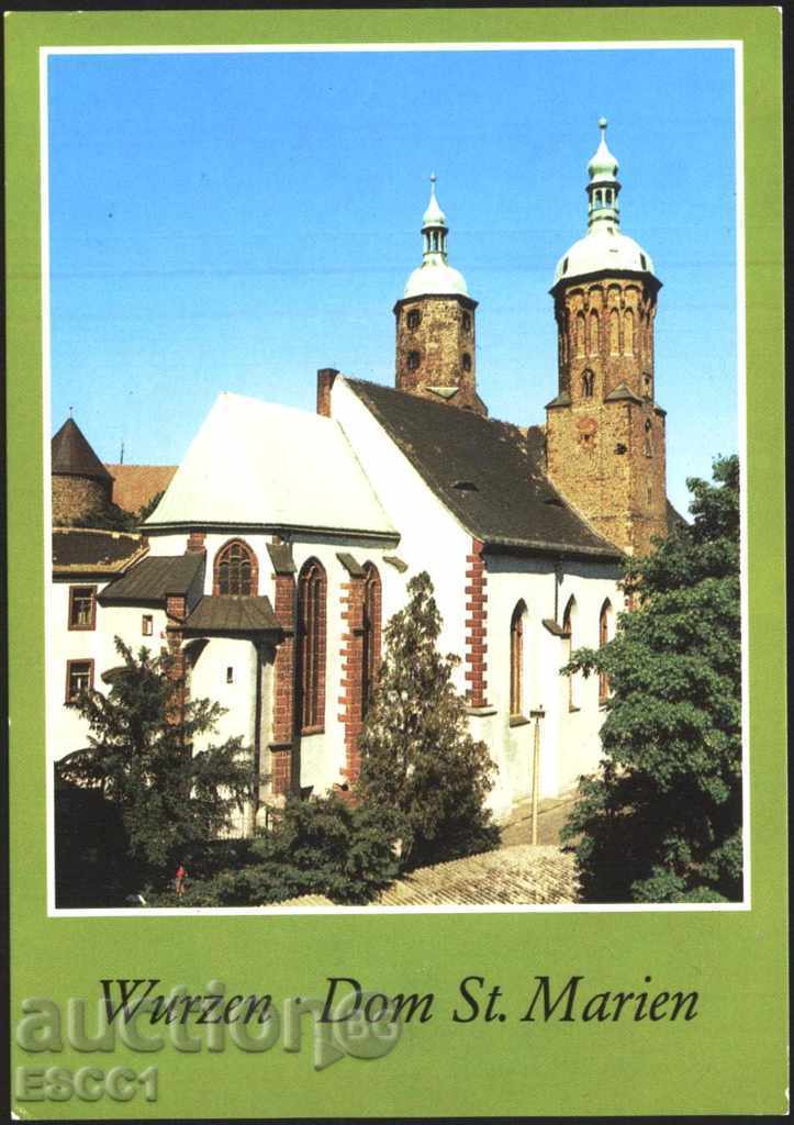 Пощенска картичка Вурцен Катедрала Света Дева Мария Германия