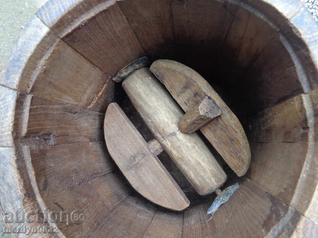 Old milk dump wooden keel barrel bucket plunger with price 119.00 BGN | € 60.84 Old milk dump wooden keel barrel bucket plunger with price 119.00 BGN | € 60.84