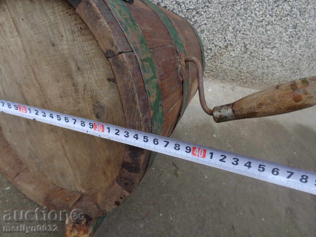 Auction Old milk dump wooden keel barrel bucket plunger Auction Old milk dump wooden keel barrel bucket plunger