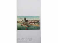 Postcard Koln Panorama mit Rhein 1926