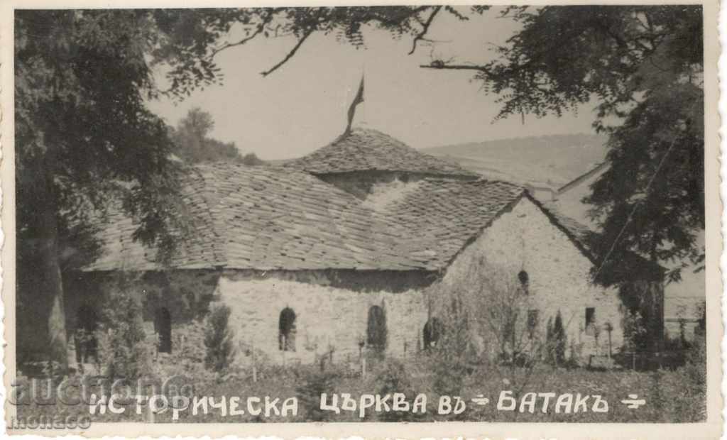 Old postcard - Batak, Historical Church