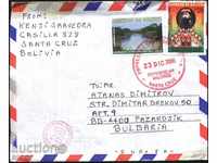 Пътувал плик с марки Изглед, Войници 2006  от Боливия