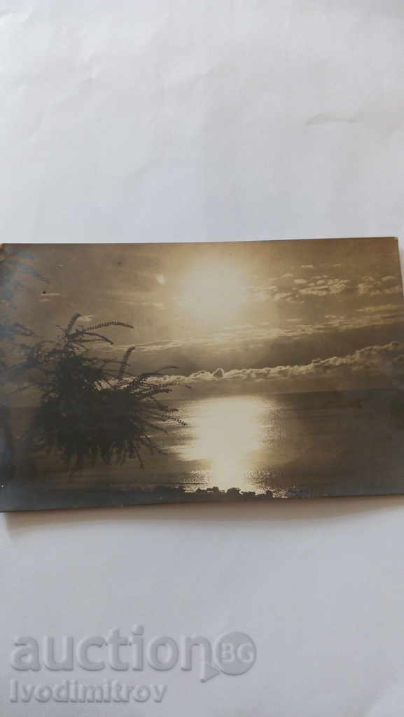 Καρτ ποστάλ Βάρνα σεληνιακό αντανάκλαση στη θάλασσα ln 1923