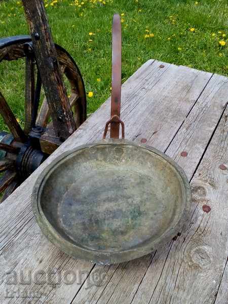 Ancient bakery, a copper pan