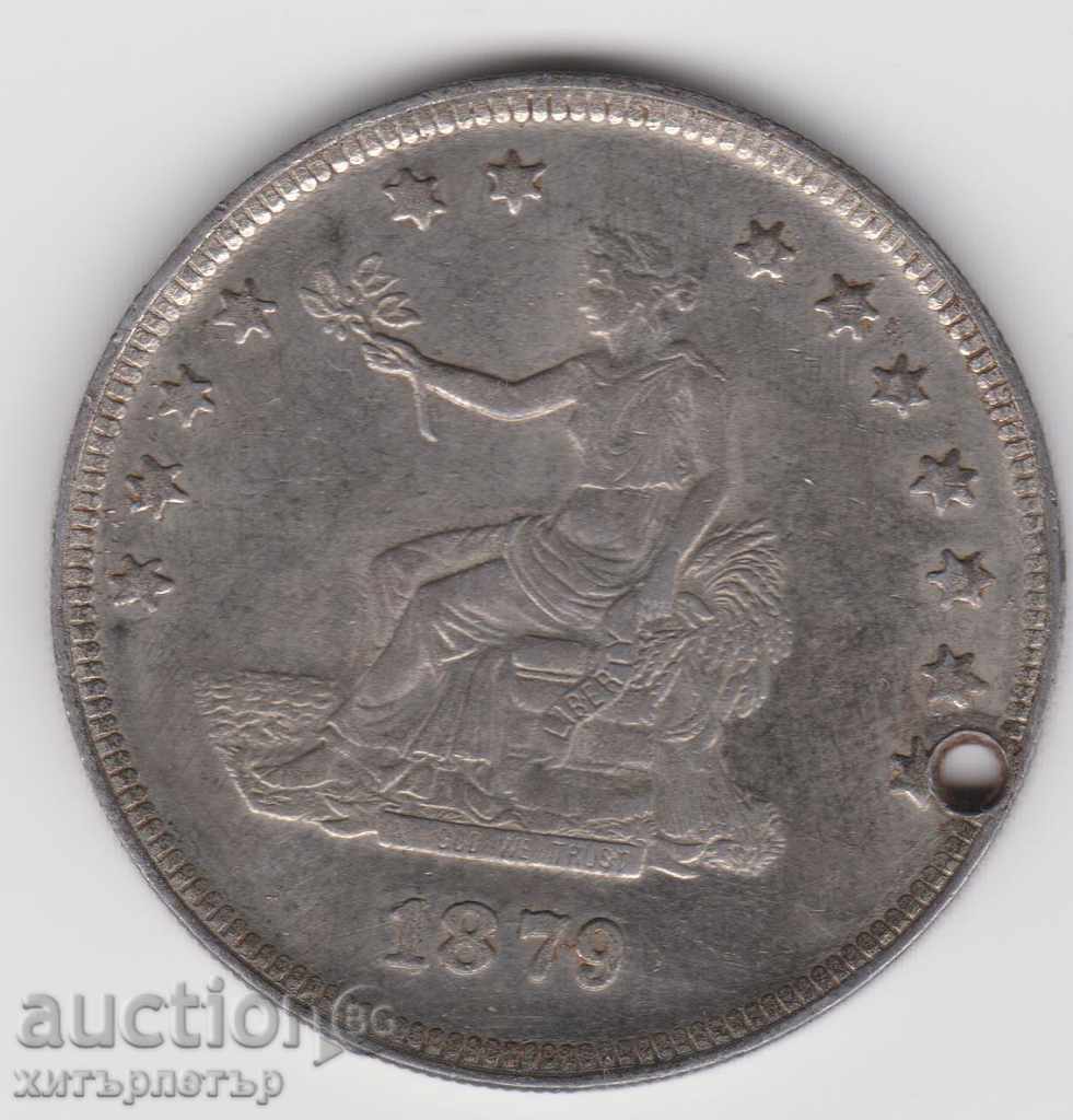 Trade Dollar 1879 Replica with price 1.75 BGN | € 0.89 Trade Dollar 1879 Replica with price 1.75 BGN | € 0.89