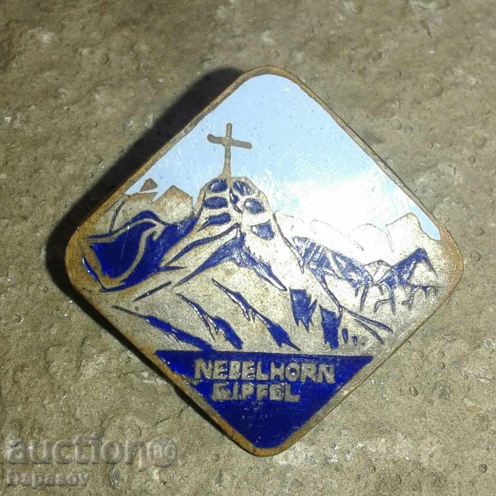 Old German Tourist Insigna Nibelhorn Alpi