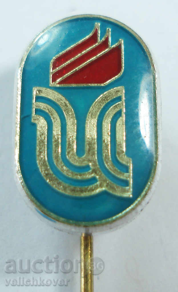 12449 България знак футболен клуб ДФС Искър София 1985г.