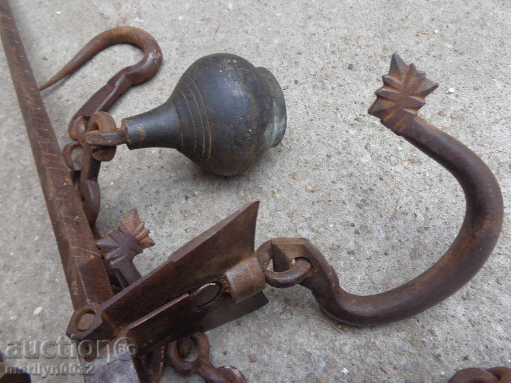 Ottoman scales with top LARGE weight scales forged iron - 7 Ottoman scales with top LARGE weight scales forged iron - 7