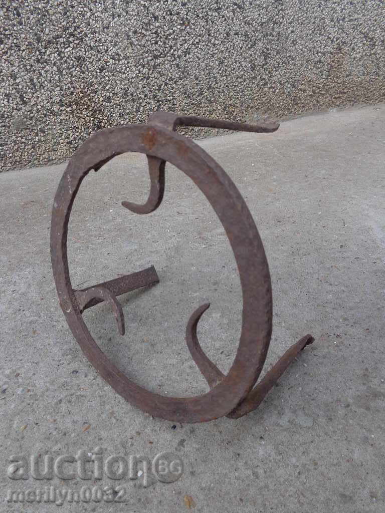 An old forged sack, fireplace, grill, wrought iron - 5 An old forged sack, fireplace, grill, wrought iron - 5