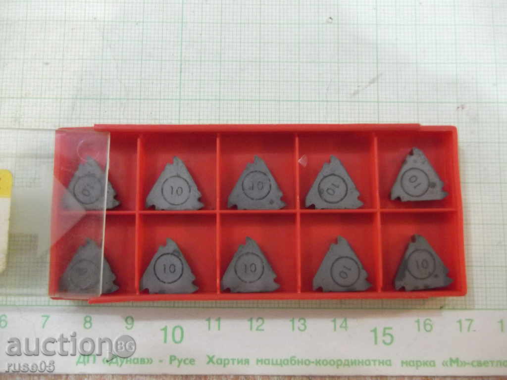 Auction Plates new set of 10 pcs. for turning knives - 1 Auction Plates new set of 10 pcs. for turning knives - 1