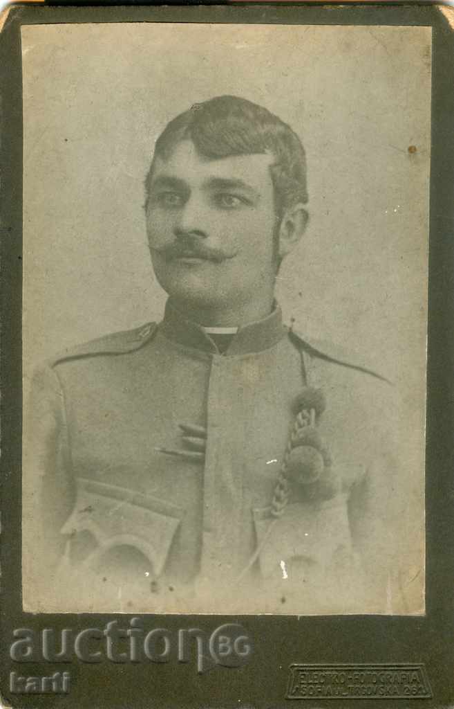 OLD PHOTOGRAPH - CARDBOARD - MILITARY - 0030