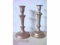 Old candlesticks - 2 pcs.