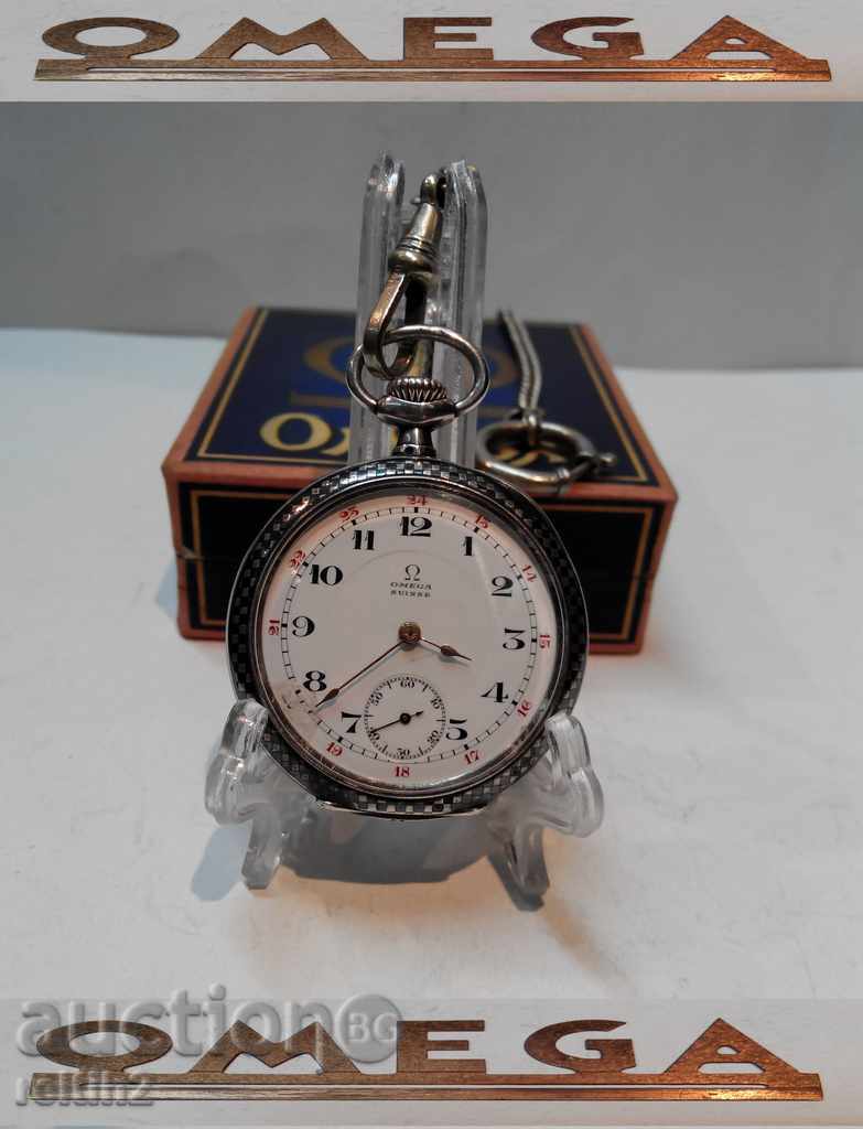 Rare OMEGA silver niello OMEGA pocket watch - 5 Rare OMEGA silver niello OMEGA pocket watch - 5