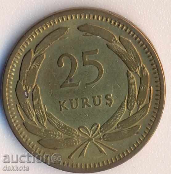 Турция 25 куруш 1956 година