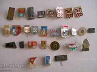 Lot Soviet badges from the mid-1960s
