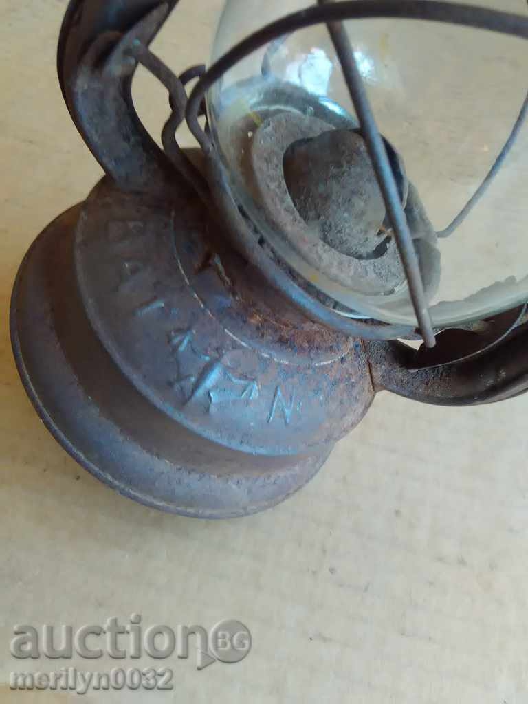 Old German lantern, lamp, German lantern lamp - 7