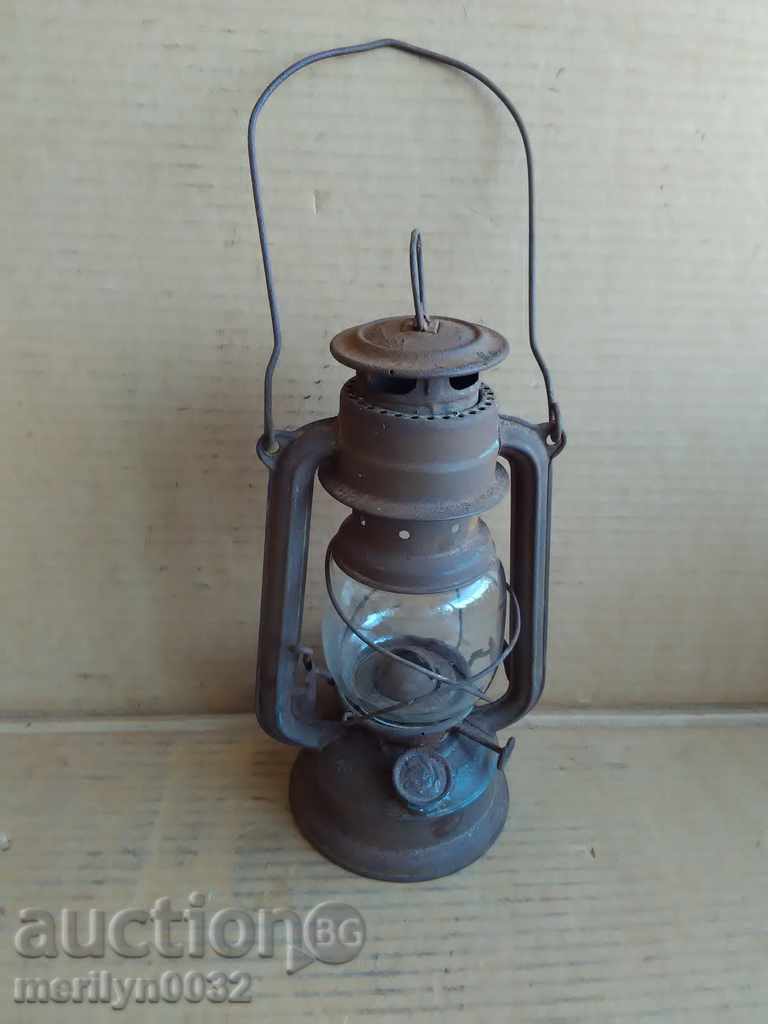 Стар немски фенер, лампа, германски прожектор светилник