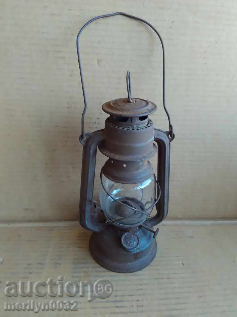 Old German lantern, lamp, German lantern lamp