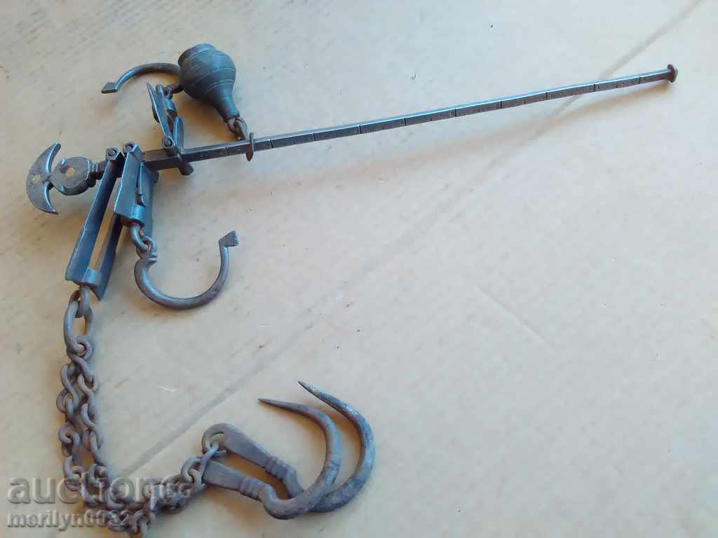 Delivery of An old Ottoman scales in an eye scales, a pallet Delivery of An old Ottoman scales in an eye scales, a pallet