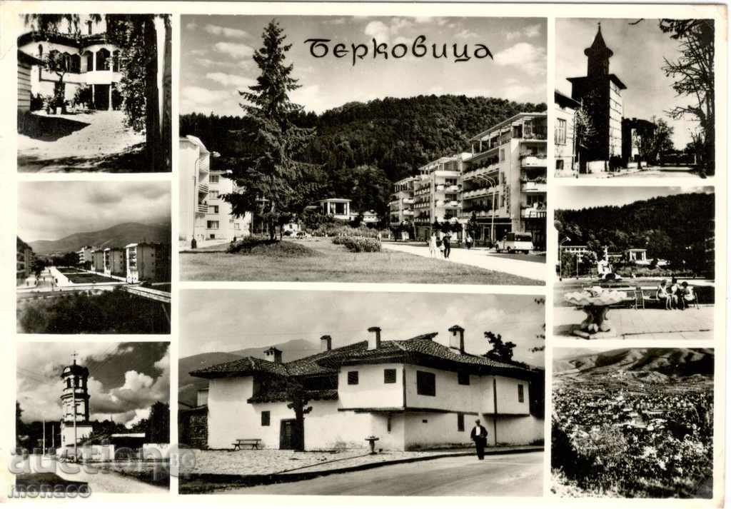 Old postcard - Berkovitsa, pooled - 8 views