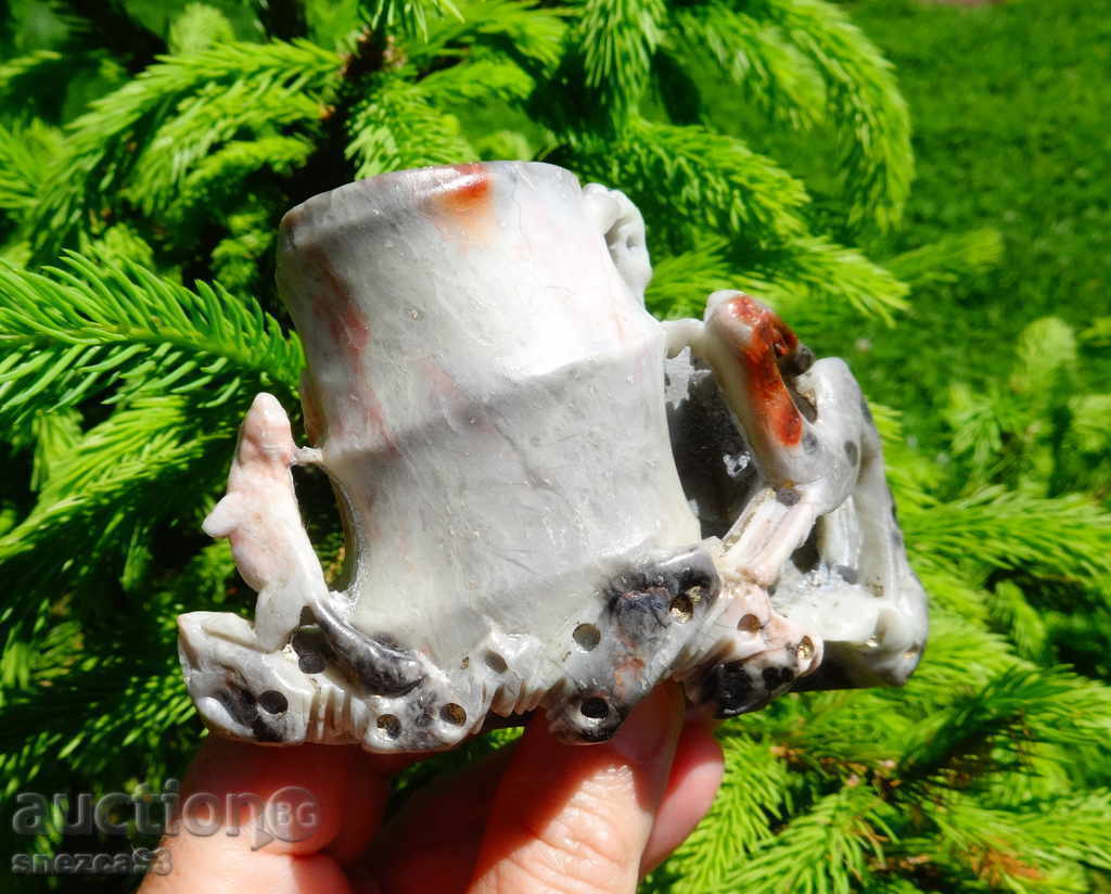 Стара мастилница от сапунен камък,Сърна,Бобър. с цена € 49.99 | 97.77 лв.