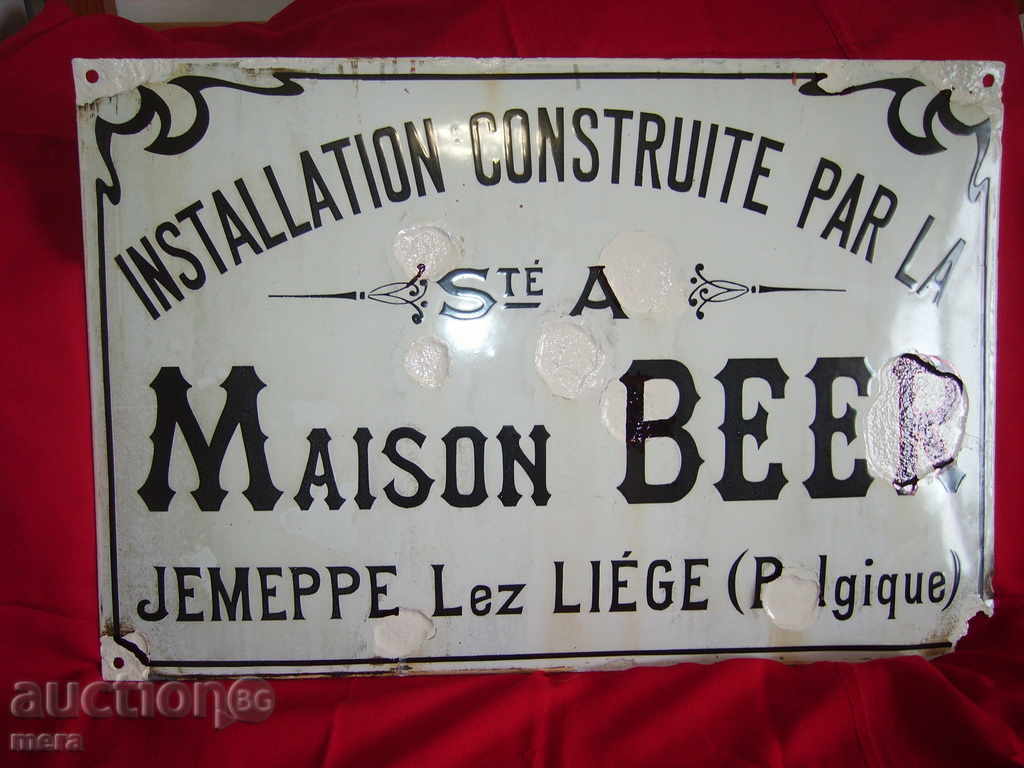 Auction An old enamel plate from the beginning of the 19th century Auction An old enamel plate from the beginning of the 19th century