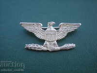 Rare al doilea război mondial SILVER EAGLE colonelului american ORIGINAL.