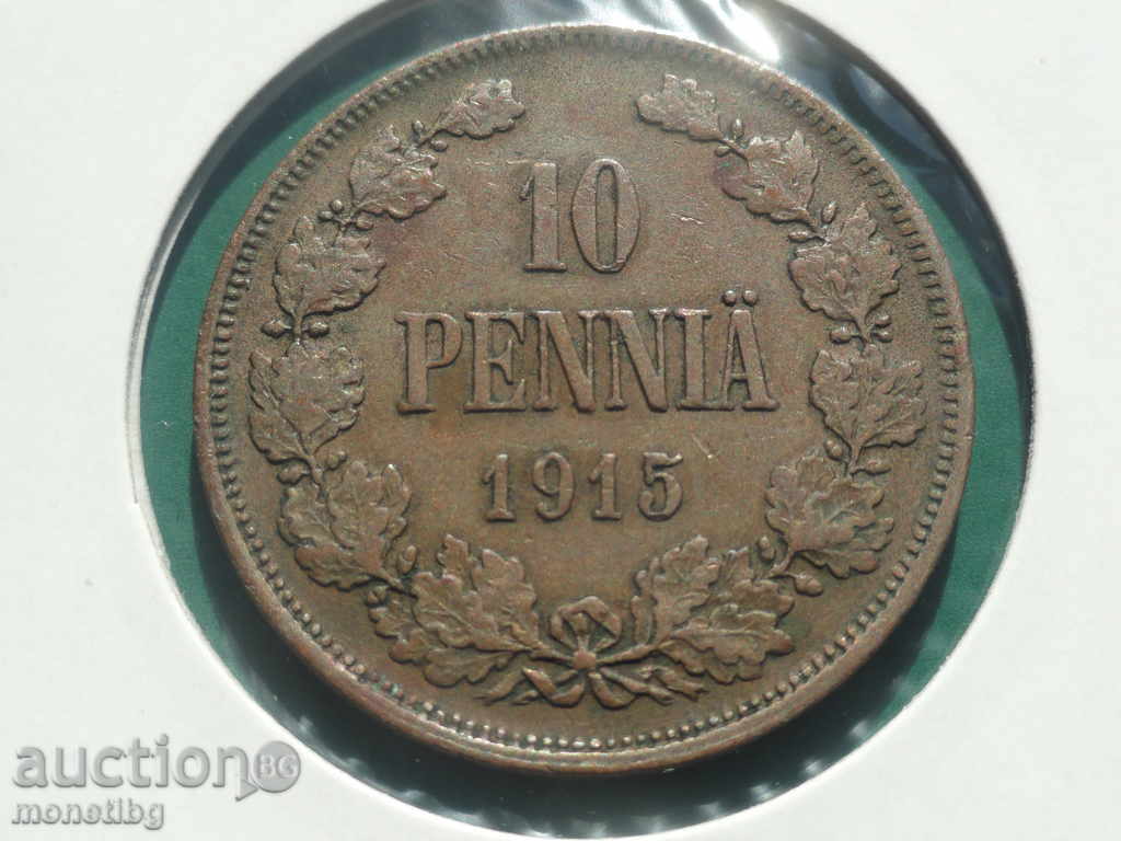 Аукцион Русия (за Финландия) 1915г. - 10 пенниа Аукцион Русия (за Финландия) 1915г. - 10 пенниа