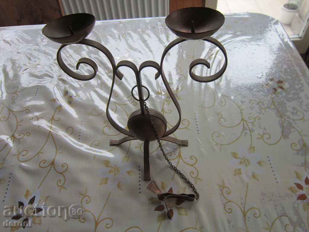 An old candlestick made of copper lamp candle lantern - 5 An old candlestick made of copper lamp candle lantern - 5