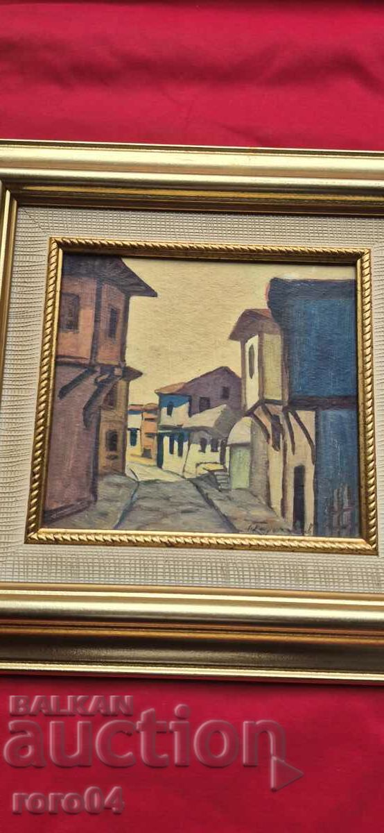 GEORGI KARAKASHEV (1899 - 1970) "RELIGIOUS HOUSES" with price 1035.00 BGN | € 529.19 GEORGI KARAKASHEV (1899 - 1970) "RELIGIOUS HOUSES" with price 1035.00 BGN | € 529.19