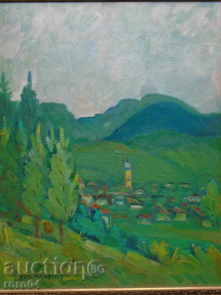 NAUM HADJIMLADENOV (1894 - 1985) SAMOKOV WITH RILA with price € 4799.99 | 9388.00 BGN