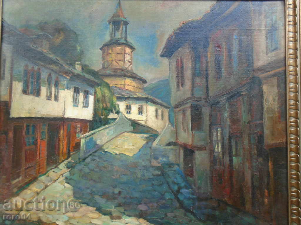 NIKOLA DIMITROV (1894 - 1989) "THE LAND OF TRYAVNA" with price 3700.00 BGN | € 1891.78 NIKOLA DIMITROV (1894 - 1989) "THE LAND OF TRYAVNA" with price 3700.00 BGN | € 1891.78